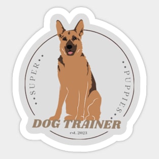 Dog Trainer German Shepherd Sticker